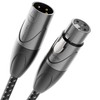 deleyCON Microphone Cable XLR Male to XLR Female (Studio Quality,