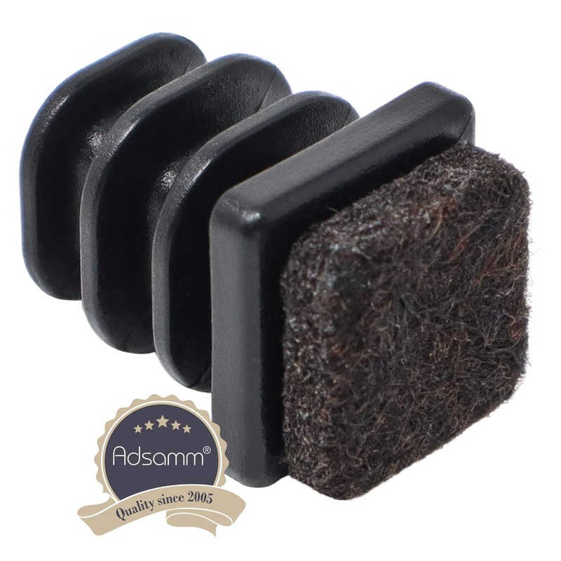 Adsamm® / 4 x Felt glides for tubes / black