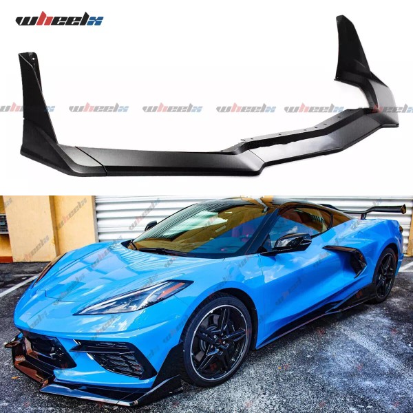 WheelX STG 3 Winglet Styke Black Front Bumper Lip Splitter