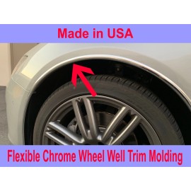 MyFrameAccessory 2004-2016 ScionModels 4pc Chrome Wheel Well Fender Trim Molding Kit/5YR WRNTY