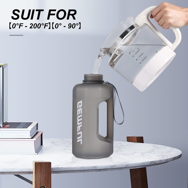 GEMFUL Large Water Bottle with Handle 74oz BPA Free for