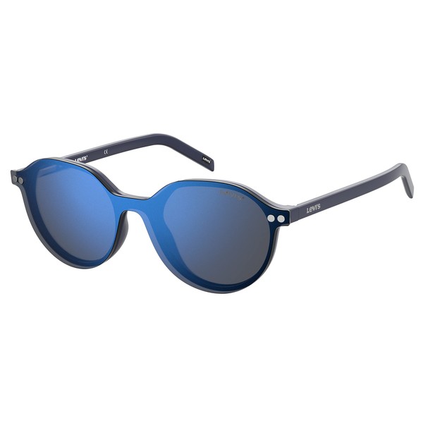 Levi's Lv 1017/Cs Gafas de sol cuadradas, Azul/Gris Azul Espejado, 50mm, 20mm