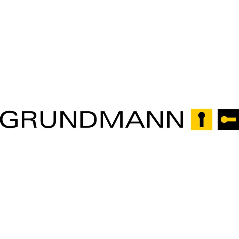 GRUNDMANN Mortise Lock PZ with Rolling Latch, Diameter 50 mm,