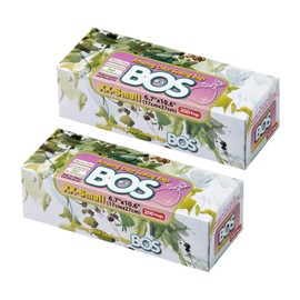 BOS Amazing Odor Sealing Disposable Bags, for Pet Waste (for small dogs) or Any Sanitary Product Disposal - Durable and Unscented[Size: XXS, Color: White] (200 count, Pack of 2) (400 Bags)