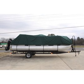 Vortex Brand NEWGREEN 22' Ultra 3 Pontoon/Deck Boat Cover, HAS Elastic and Straps FITS 20'1" to 21' to 22' FT Long Deck Area, Beam UP to 102" 1 to 4 Business Day DELIVERY