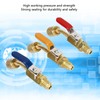 6PCS Refrigerant Angled Compact Ball Valve Fit for R410A R134A