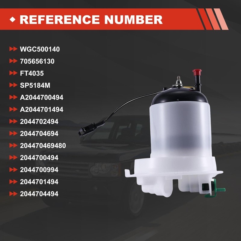 WGC500140 Rear Fuel Filter Assembly Compatible with Land Rover L322