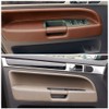 Hacreyatu Front Left Driver Interior Door Pull Handle Leather for