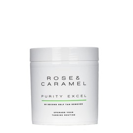 Rose & Caramel Purity Excel 60 Second Miracle Express Self Tan Remover Exfoliating Tan Eraser 440g fake tan remover, body scrub express tan eraser