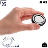 KADAX Screw Cap fi43 mm, Twist Off Lid Set Made