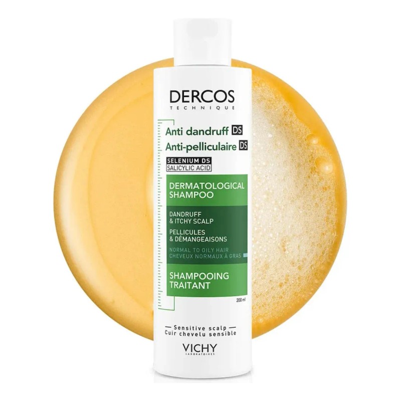 Vichy Shampoo Dercos Anticaspa 200 Ml Cabello Normal A Graso