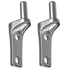Insaga Cast Gate Hinges, 304 Stainless Steel Heavy Duty Gate Hinges, One Piece Gate Hinges Heavy Duty, 2pcs Wall Mount Gate Hinge for Wood Gate, Gate Hardware Hinge Outdoor Farm Gate Hinge with 5/8''