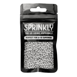 SPRINKLY - Metallic Pearls - Silver - 4mm - 30g