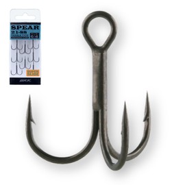 BKK Spear-21 SS Tournament Treble Hooks # 2/0-Pack of 5