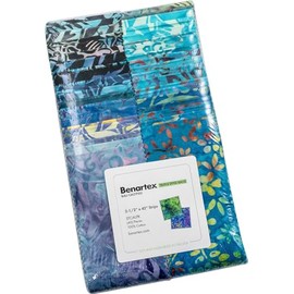 Bali Batik Calypso Strip-Pies 40 2.5-inch Strips Jelly Roll Benartex, Assorted