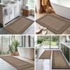 DOMUSTEX Washable Bathroom Rug 50 x 76 cm, Non Slip
