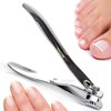 Premium Nagelknipser aus Edelstahl | abgewinkelte Klinge für präzises Schneiden
