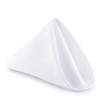 Weddecor 20 Inch White Cotton Polyester Table Napkin for Home,