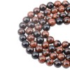 LPBeads 100PCS 8mm Natural Mahogany Obsidian Beads Gemstone Round Loose