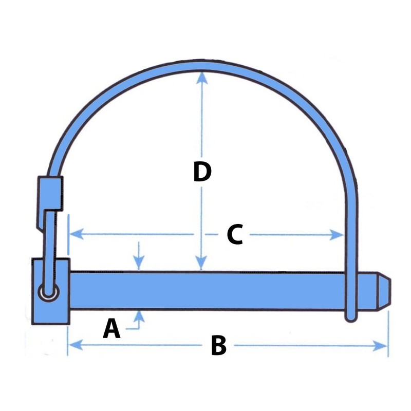 x10 Shaft Locking Pins 9.5MM x 68MM