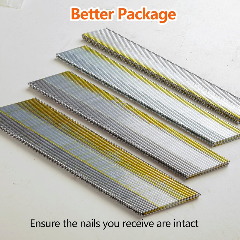 SITLDY 15 Gauge 304 Stainless Steel DA Angled Finish Nails,