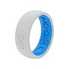 Groove Life Solid Snow/Blue Ring - Breathable Silicone Wedding Rings