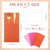 Cindeer 75 Pcs Pink and Orange Paper Linen Napkins Disposable