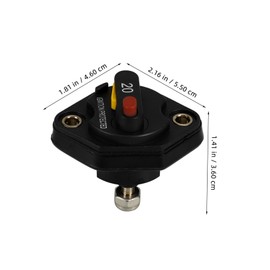 GRIRIW Marine Circuit Breaker Car Rv Auto 20a Mini Automotive Circuit Breaker Overload Protection Durable