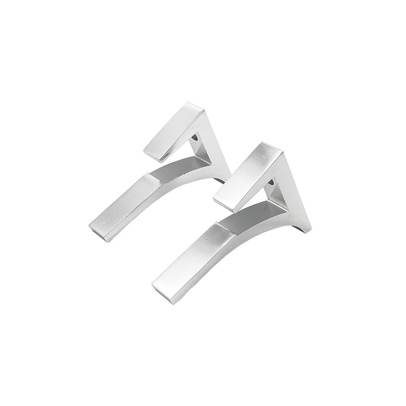 CRL Chrome - Aluminum Glass Shelf Bracket for 3/8 to