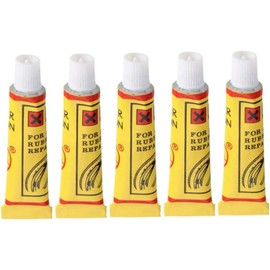 Pegamento para reparación de neumáticos de bicicleta, kit parche para tubo interior bicicleta, herramientas reparación pinchazos, 5 uds.