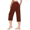 Kivdol 3 Pack Women's Capri Sweatpants, Cozy Wide Legs Cropped