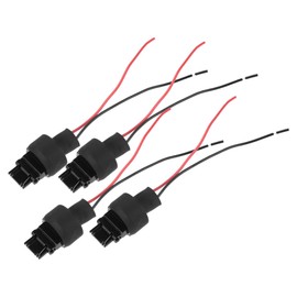 A ABSOPRO 3156 Bulb Male Adapter Socket Harness Wire for LED Bulbs Turn Signal Lights Brake Tail Lights Replacement Cable Harness Connector (Set of 4)