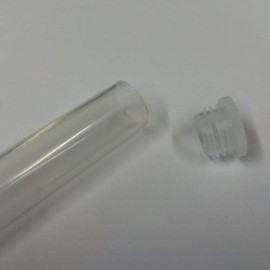 Plastic Test Tubes Rimless with Push In Stopper 100 x 16 Pk 10