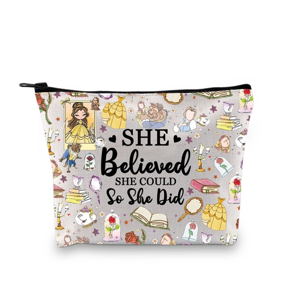 JYTAPP Beauty Beast Makeup Bag Princess Rose Belle Merchandise Belle