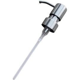 Stainless Steel Minimalist Style Liquid Soap Dispenser for Bathroom Kitchen, Liquid Hand Soap Dispenser Foam Nozzle Pump Bottle Press Head - Stainless Steel A Countertop Soap Dispensers