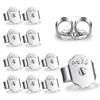 Lusofie 12Pcs Earring Backs Butterfly Earring Backs, 925 Sterling Silver