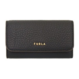 Furla RAC5UNO HSF000 Babylon Leather 4 Row Key Case, Women's Accessories (Key Case), Onyx x Nero