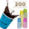 COFFISANO 200 Colourful Coffee Glasses | Paper Cups 75 ml