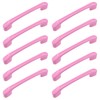 Semetall 10Pcs Pink Kitchen Cabinet Handles,Cartoon Drawer Pulls Aluminum Alloy