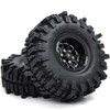 HOBBYSOUL 120mm Tall 1.9 Mud Slingers Tires with Wheels Set,
