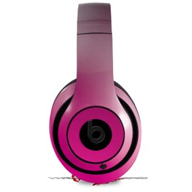 Skin Decal Wrap Works with Beats Studio 2 and 3 Wired and Wireless Headphones Smooth Fades Hot Pink Black Skin Only Headphones NOT Included