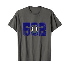 502 Area Code, Flag of Kentucky State, Louisville, Frankfort T-Shirt