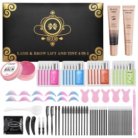 Lomansa Lash Lift and Tint Kit, Lash Lift Kit and Tint, Eyelash Perming Kit and Brow Lamination for Salon and Beginners(Lash Lift Balm)