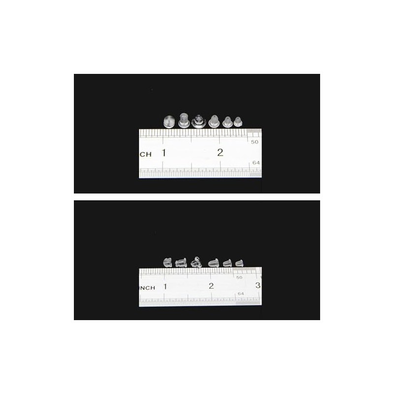 Respaldos de Silicona para Aretes 600 Piezas