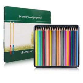 Ninonly Colored Pencils Set of 24 Permanent Pencils, Professional Professional Soft Leads, High Purity, Premium Colored Pencils, Adult Coloring, Sketching, Illustration, Doodling, Notebook, Node, Suitable for Kids, Professionals, Beginners, Kids (24 Colors)