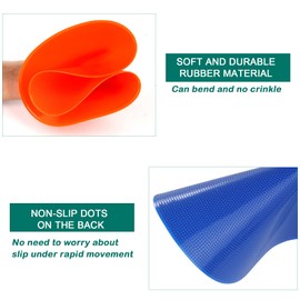 Poly Spots for Gym Floor 4.72inch 6inch 9 inch Poly Spot Markers, 60 Pcs Rubber Floor Dots Non Slip Flat Cones for Sports Soccer PE Training, Dance, Classroom Activities