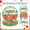 LADVCORP 60 Pcs Friend Street Birthday Paper Plates 7" Disposable