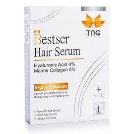 Lotus Shop - Bestser Haarserum-Mascara [Für Wimpern & Augenbrauen] – Mit Hyaluronsäure, Meereskollagen & natürlichen Ölen – Fördert das Haarwachstum – Feuchtigkeitsspendend & Glanzverstärkend (10 ml)