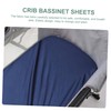 Kisangel 2Pcs Imitation Silk Bassinet Sheets for Newborns Soft Smooth