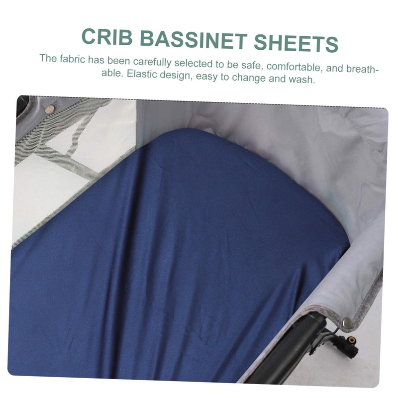 Kisangel 2Pcs Imitation Silk Bassinet Sheets for Newborns Soft Smooth